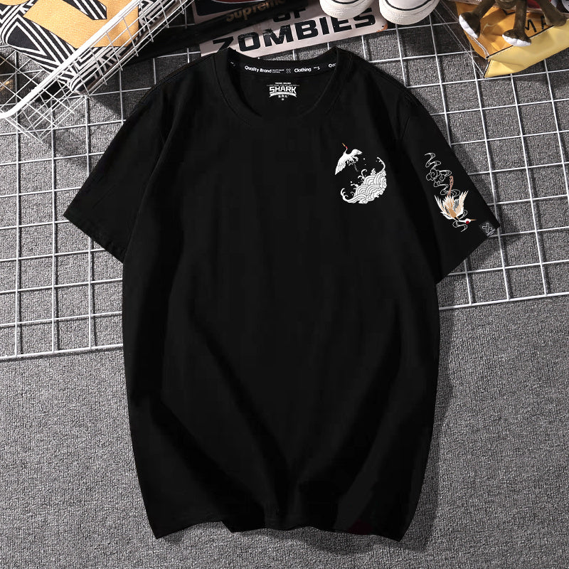 Irffinity Summer Loose Round Neck Tee For Teens Soft Cotton