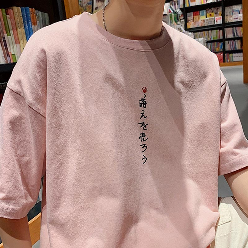 Irffinity Men Cotton Cartoon Print ShortSleeve T Shirt Cool