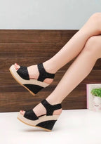 Irffinity Flat Bottom High Heel Sandals For Women Non Slip