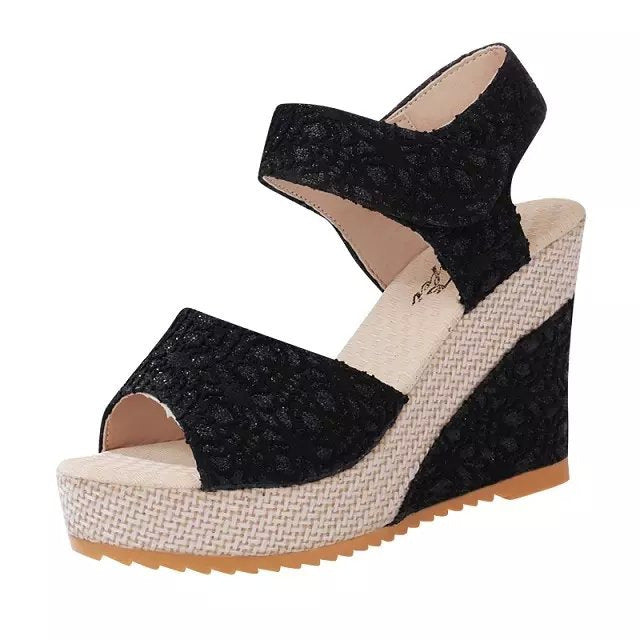 Irffinity Flat Bottom High Heel Sandals For Women Non Slip