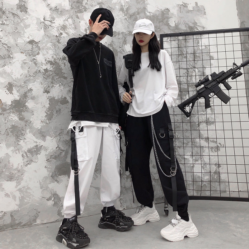 Irffinity Cargo Pants For Men Hip Hop Loose Fit Streetwear