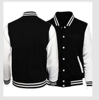 Irffinity Men Cotton Baseball Jacket Round Collar Comfort