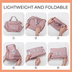 Irffinity Foldable Travel Bag Waterproof Capacity Women