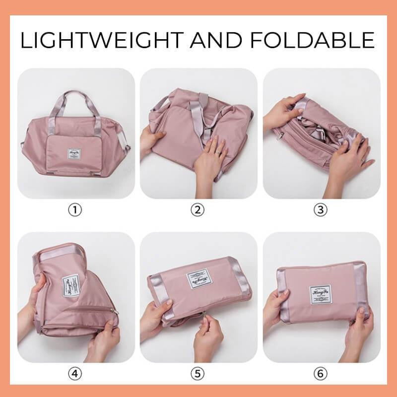 Irffinity Foldable Travel Bag Waterproof Capacity Women