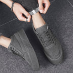 Irffinity Men Breathable Thick Sole Lace Up Sneakers