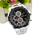 Irffinity Mens Stainless Steel Quartz Watch Luminous