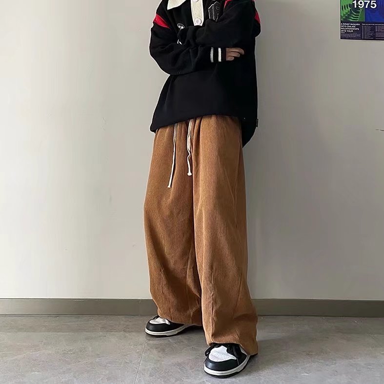 Irffinity Woolen Trousers For Men Corduroy All Day Comfort