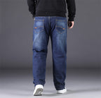 Irffinity Men Casual Pants Loose Fit Straight Leg Everyday
