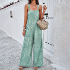 Irffinity Square Neck Jumpsuit With Pockets For Women Chic