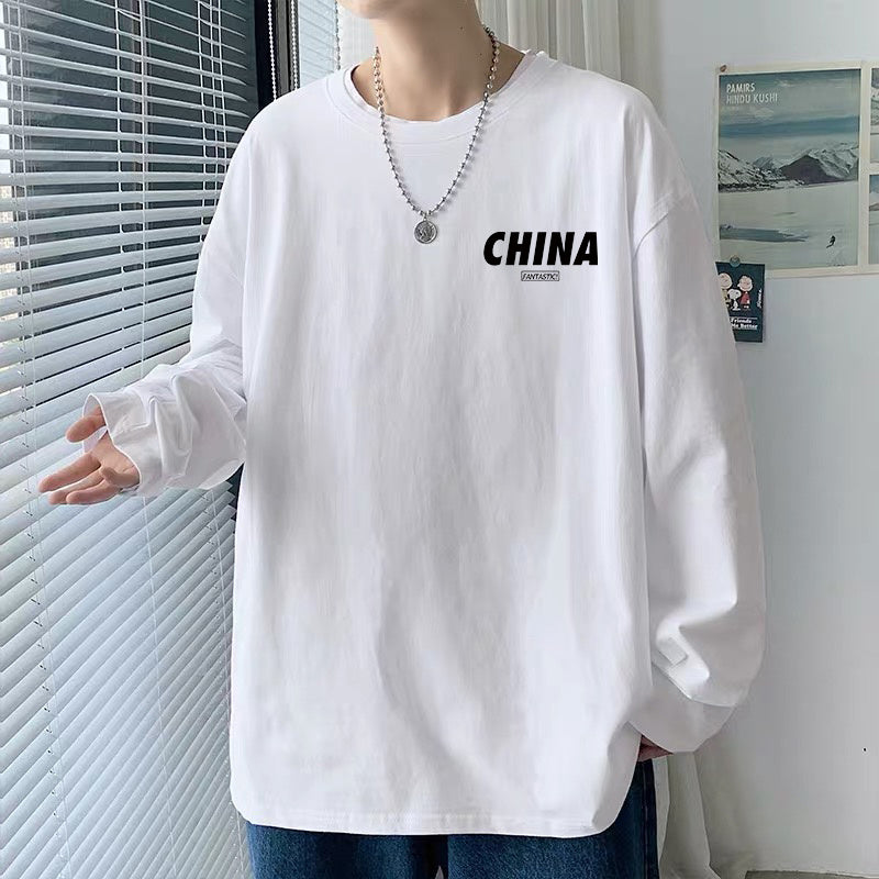 Irffinity Loose Fit Autumn Shirt For Men Plus Size Students