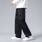 Irffinity Boys Cargo Pants With Large Pockets Drawstring