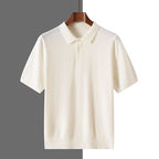 Irffinity Men Polo Shirt Short Sleeve Business Casual Elite