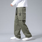 Irffinity Boys Cargo Pants With Large Pockets Drawstring