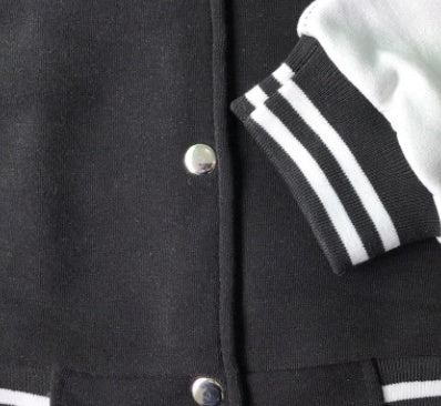 Irffinity Men Cotton Baseball Jacket Round Collar Comfort