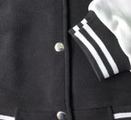 Irffinity Men Cotton Baseball Jacket Round Collar Comfort