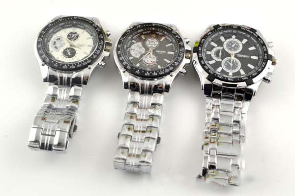 Irffinity Mens Stainless Steel Quartz Watch Luminous