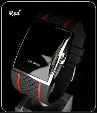 Irffinity Mens Silicone Square Sports Watch Luminous 30m