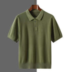Irffinity Men Polo Shirt Short Sleeve Business Casual Elite