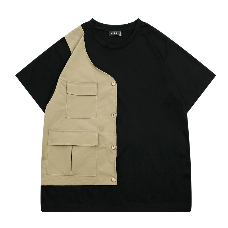 Irffinity Mens Personalized Tee Casual Stitching For Men