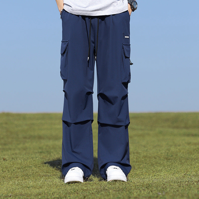 Irffinity Pu Shuai Loose Wide Leg Pants Women Comfort Fit