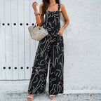 Irffinity Square Neck Jumpsuit With Pockets For Women Chic