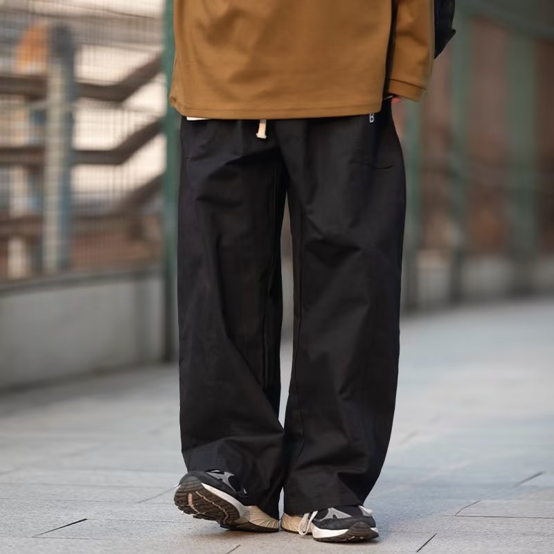 Irffinity Youth Mens Solid Color Sports Pants Loose Fit