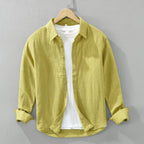 Irffinity Linen Long Sleeve Shirt For Youth Loose Fit