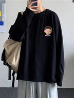 Irffinity Loose Fit Autumn Shirt For Men Plus Size Students