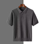 Irffinity Men Polo Shirt Short Sleeve Business Casual Elite