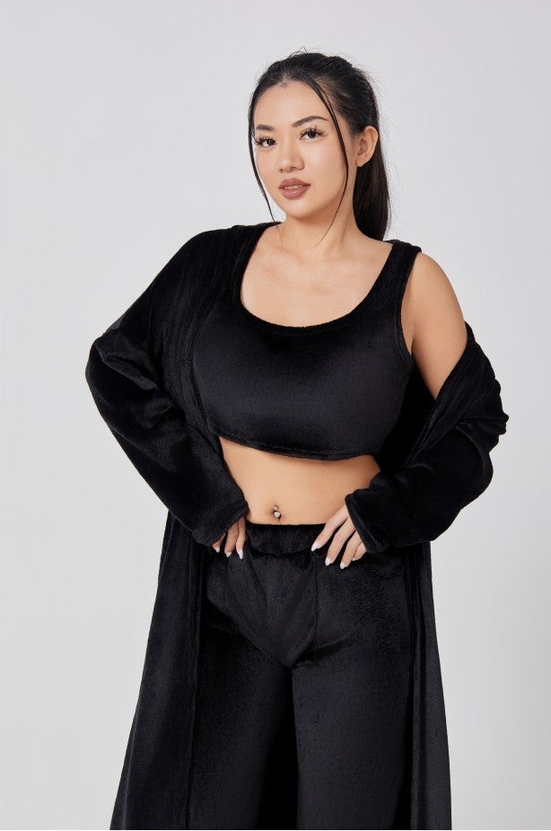 Irffinity Cozy 3 Piece Pajama Set Women Lounge Wear