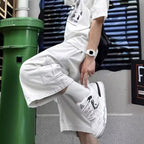 Irffinity All Matching Cargo Pants Loose Cropped Youth