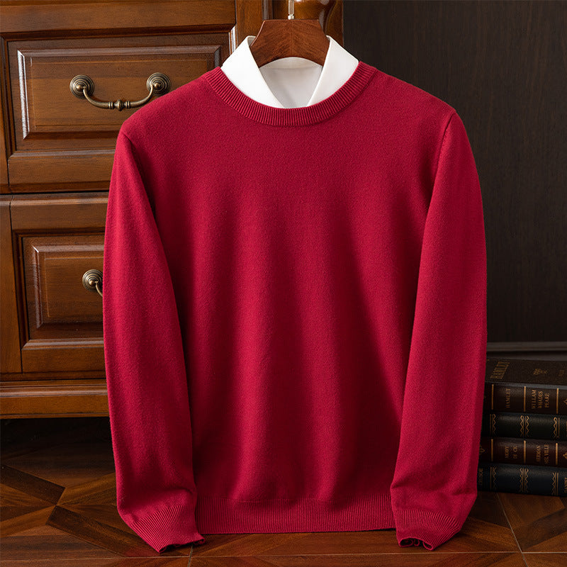 Irffinity Pullover Sweater Round Neck Loose Fit Officewear