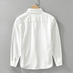 Irffinity Mens Cotton Stitching Long Sleeve Shirt Stylish