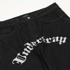 Irffinity European Style Letter Embroidered Jeans For Women