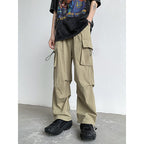 Slim Fit Trousers Irffinity Draping All Matching For Men