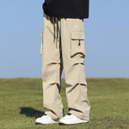 Irffinity Pu Shuai Loose Wide Leg Pants Women Comfort Fit