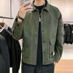 Irffinity Mens Autumn Coat Trendy Tooling Jacket With Lapel