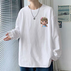 Irffinity Loose Fit Autumn Shirt For Men Plus Size Students