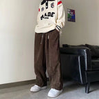 Irffinity Woolen Trousers For Men Corduroy All Day Comfort