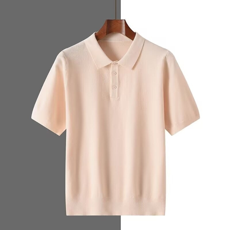 Irffinity Men Polo Shirt Short Sleeve Business Casual Elite