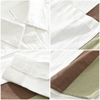 Irffinity Mens Cotton Stitching Long Sleeve Shirt Stylish