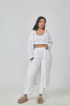 Irffinity Cozy 3 Piece Pajama Set Women Lounge Wear