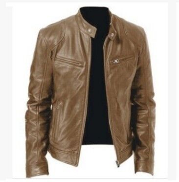 Irffinity PU Leather Jacket Slim Fit For Professionals